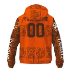 personalized bowling green falcons cat eyes orange windbreaker jacket best selling