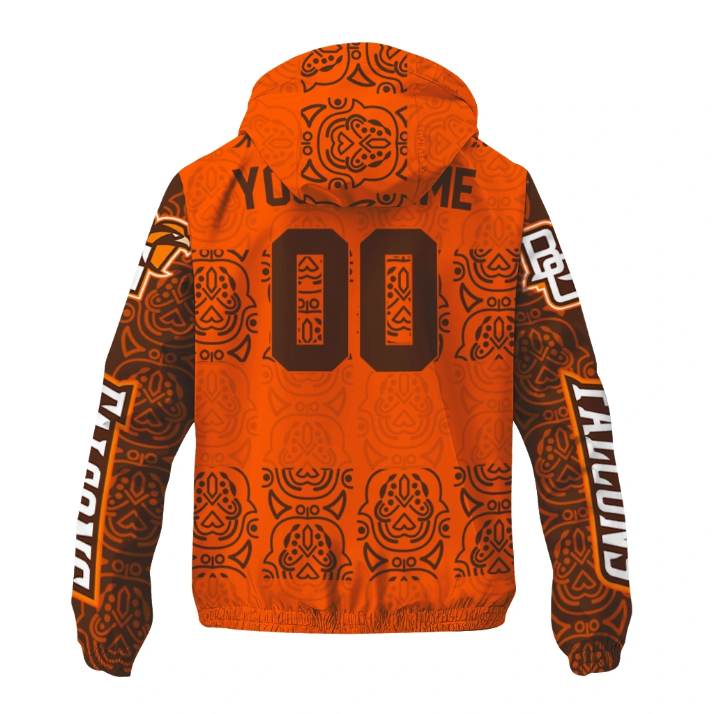 personalized bowling green falcons cat eyes orange windbreaker jacket fashion forward personalized bowling green falcons cat eyes orange windbreaker jacket fashion forward
