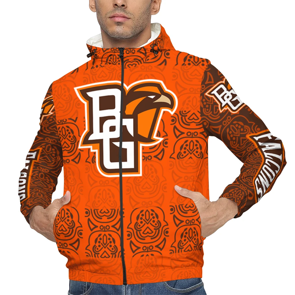personalized bowling green falcons cat eyes orange windbreaker jacket top rated personalized bowling green falcons cat eyes orange windbreaker jacket top rated
