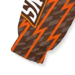 personalized bowling green falcons lightning strike grid orange windbreaker jacket best selling