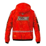 personalized bowling green falcons shards cluster orange windbreaker jacket best selling