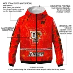 personalized bowling green falcons shards cluster orange windbreaker jacket best selling