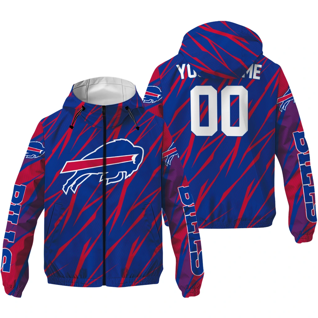 personalized buffalo bills abstract streaks blue windbreaker jacket high quality personalized buffalo bills abstract streaks blue windbreaker jacket high quality