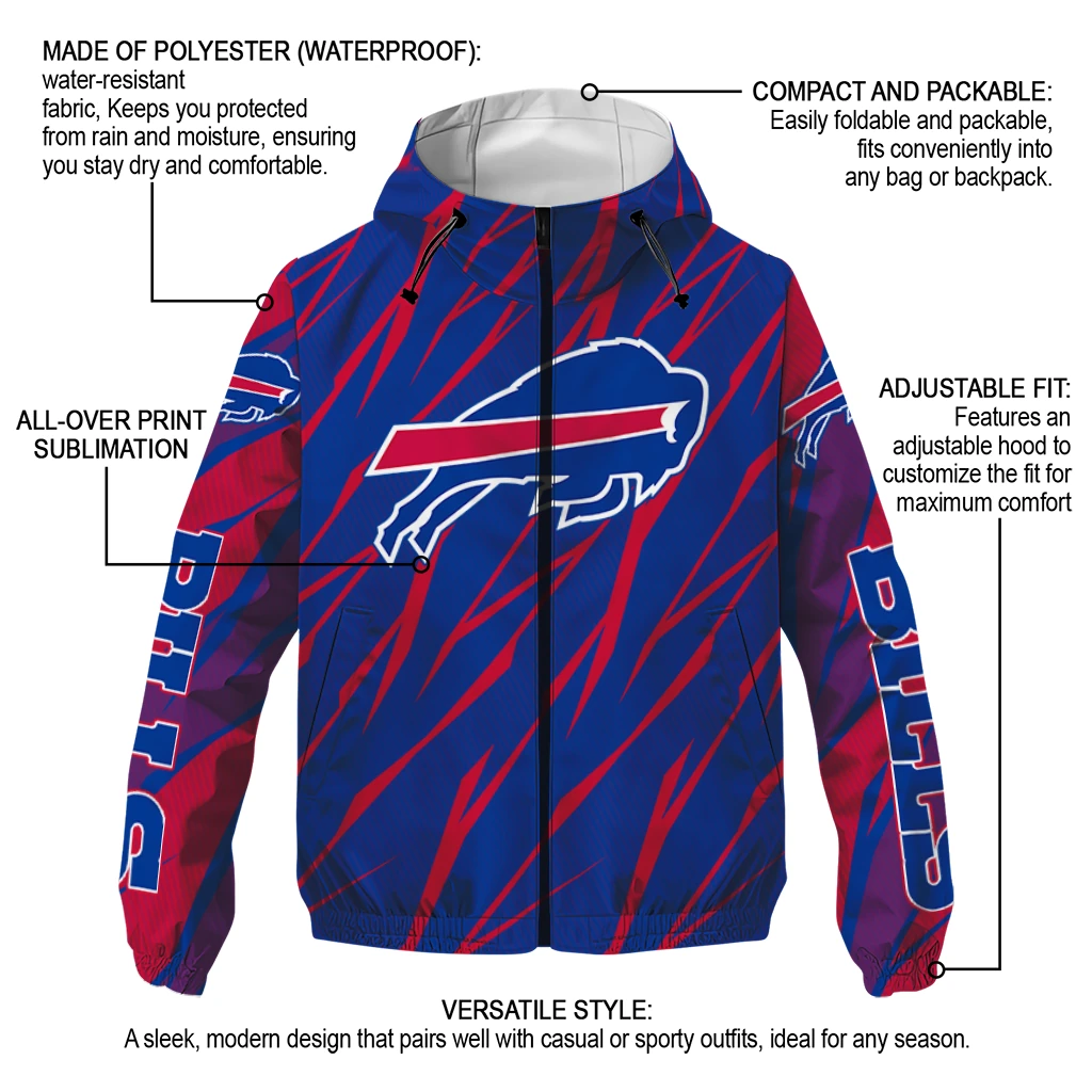 personalized buffalo bills abstract streaks blue windbreaker jacket new arrival personalized buffalo bills abstract streaks blue windbreaker jacket new arrival