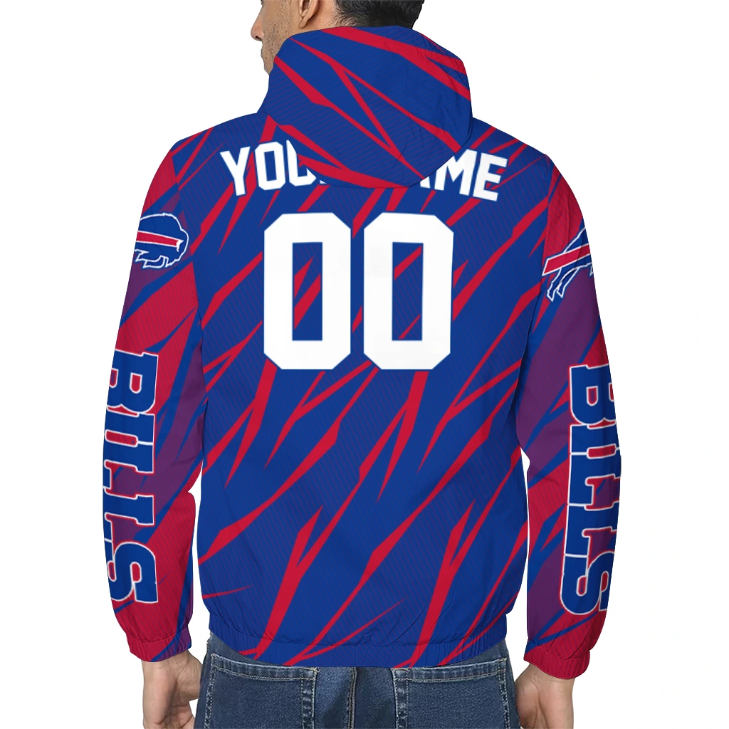 personalized buffalo bills abstract streaks blue windbreaker jacket trendy personalized buffalo bills abstract streaks blue windbreaker jacket trendy