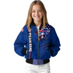 personalized buffalo bills american pride tears blue bomber jacket best selling