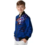 personalized buffalo bills american pride tears blue bomber jacket best selling