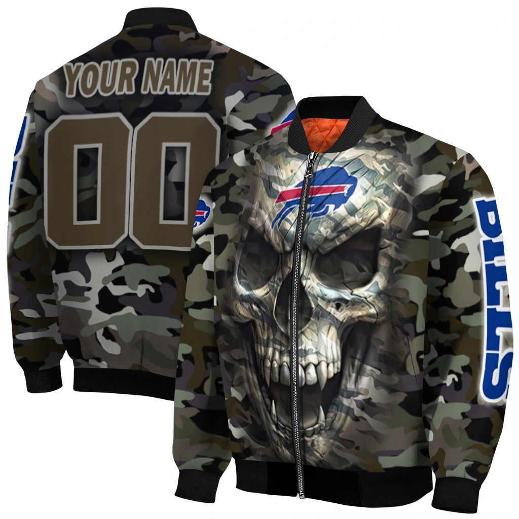 personalized buffalo bills camouflage skull camouflage bomber jacket best selling personalized buffalo bills camouflage skull camouflage bomber jacket best selling