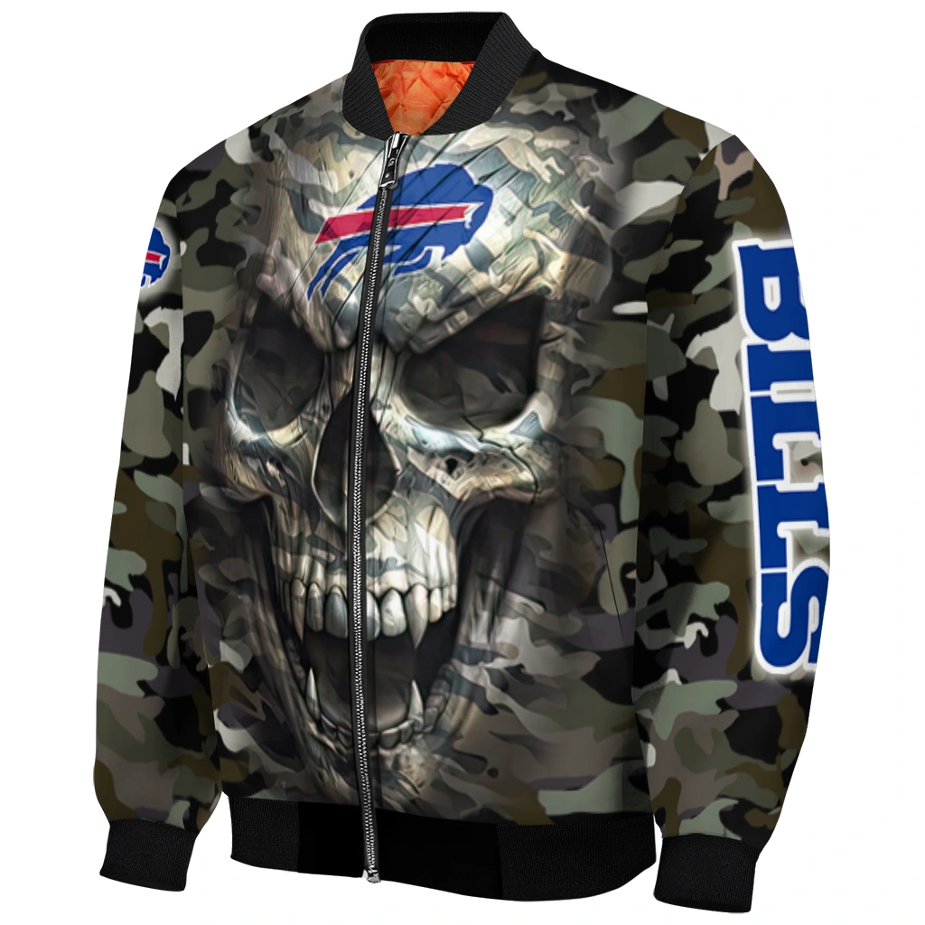personalized buffalo bills camouflage skull camouflage bomber jacket fashion forward personalized buffalo bills camouflage skull camouflage bomber jacket fashion forward