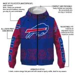 personalized buffalo bills cat eyes blue windbreaker jacket best selling