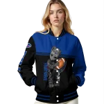 personalized buffalo bills groot football blue black varsity jacket best selling