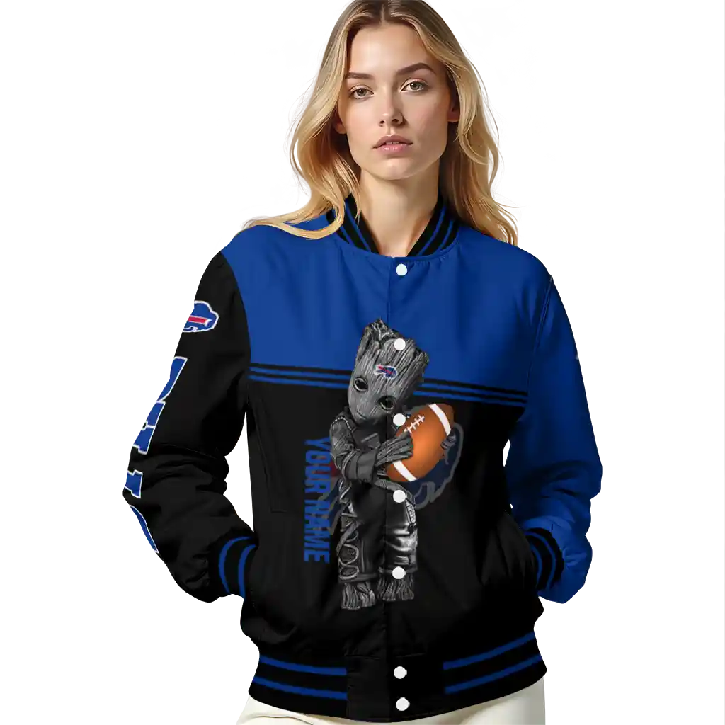 personalized buffalo bills groot football blue black varsity jacket latest model personalized buffalo bills groot football blue black varsity jacket latest model