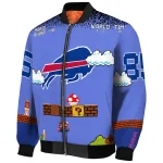 personalized buffalo bills mario blocks blue black bomber jacket best selling