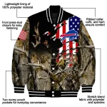 personalized buffalo bills patriot deer camouflage varsity jacket best selling