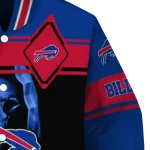personalized buffalo bills reaper hands blue black varsity jacket best selling