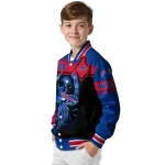 personalized buffalo bills reaper hands blue black varsity jacket best selling