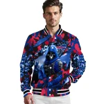 personalized buffalo bills skull horde blue varsity jacket best selling