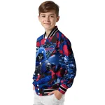 personalized buffalo bills skull horde blue varsity jacket best selling