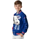 personalized buffalo bills snoopy head blue varsity jacket best selling