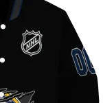 personalized buffalo sabres claw cut black varsity jacket best selling