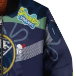 personalized buffalo sabres spongebob playtime navy blue bomber jacket best selling