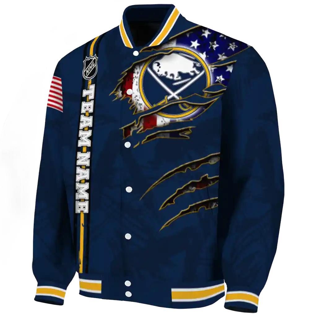 personalized buffalo sabres usa flag rips navy blue varsity jacket best selling personalized buffalo sabres usa flag rips navy blue varsity jacket best selling