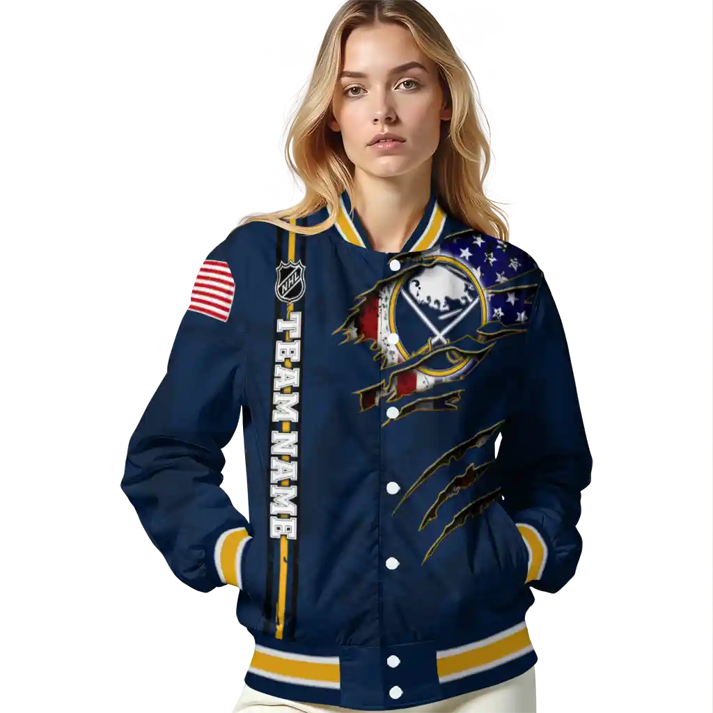personalized buffalo sabres usa flag rips navy blue varsity jacket latest model personalized buffalo sabres usa flag rips navy blue varsity jacket latest model