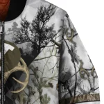 personalized byu cougars deer skull camouflage white bomber jacket best selling