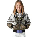 personalized byu cougars deer skull camouflage white bomber jacket best selling