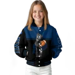 personalized byu cougars groot football blue black varsity jacket best selling