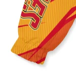 personalized calgary flames abstract streaks red windbreaker jacket best selling