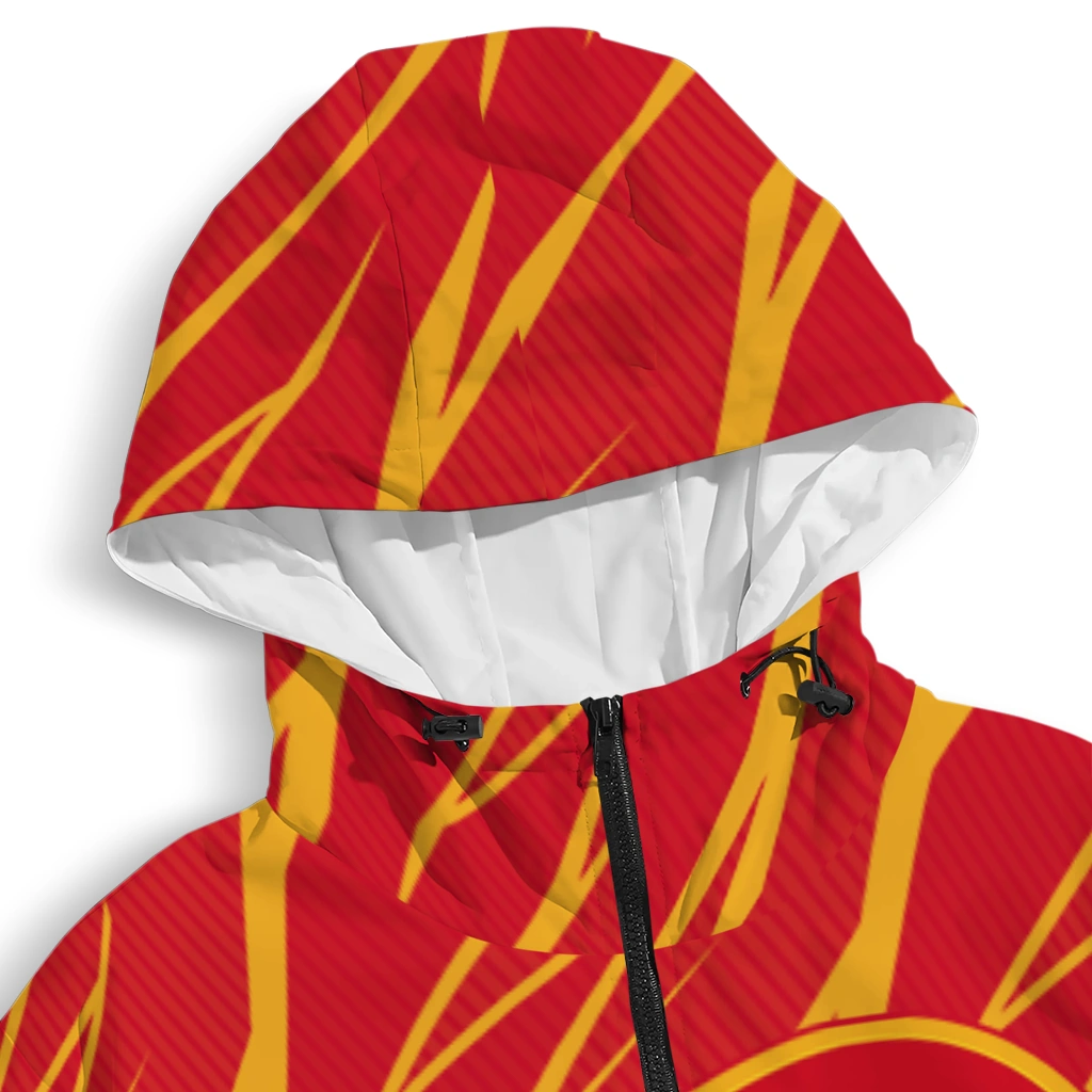 personalized calgary flames abstract streaks red windbreaker jacket premium grade personalized calgary flames abstract streaks red windbreaker jacket premium grade