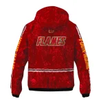 personalized calgary flames shards cluster red windbreaker jacket best selling