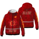 personalized calgary flames shards cluster red windbreaker jacket best selling