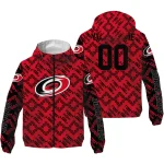 personalized carolina hurricanes trellis mesh red windbreaker jacket best selling