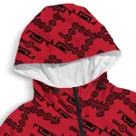 personalized carolina hurricanes trellis mesh red windbreaker jacket best selling