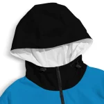 personalized carolina panthers flame trim blue black windbreaker jacket best selling