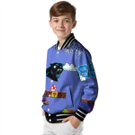 personalized carolina panthers mario blocks blue black varsity jacket best selling