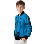 personalized carolina panthers tribal deer art blue bomber jacket best selling