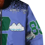 personalized charlotte 49ers mario blocks blue black bomber jacket best selling
