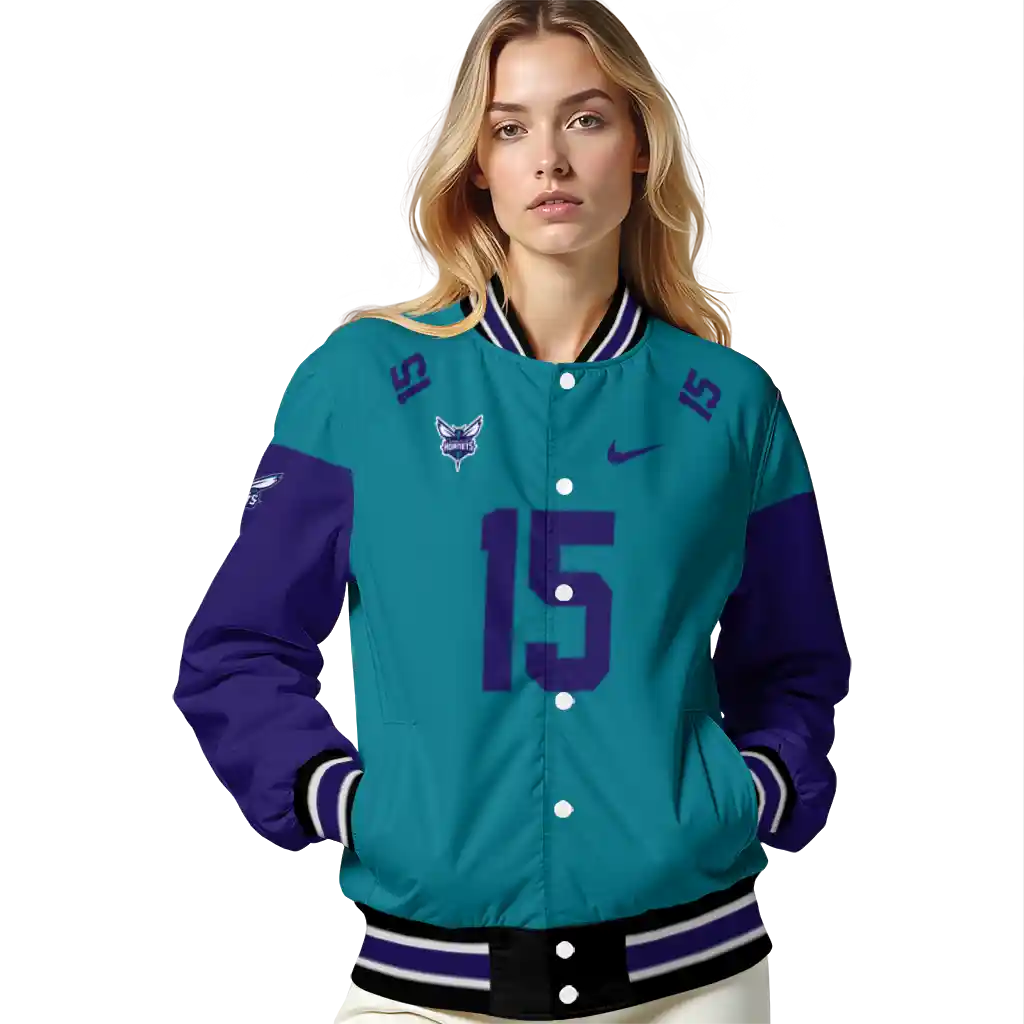 personalized charlotte hornets team patch teal varsity jacket latest model personalized charlotte hornets team patch teal varsity jacket latest model