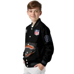 personalized chicago bears claw scratch black varsity jacket best selling
