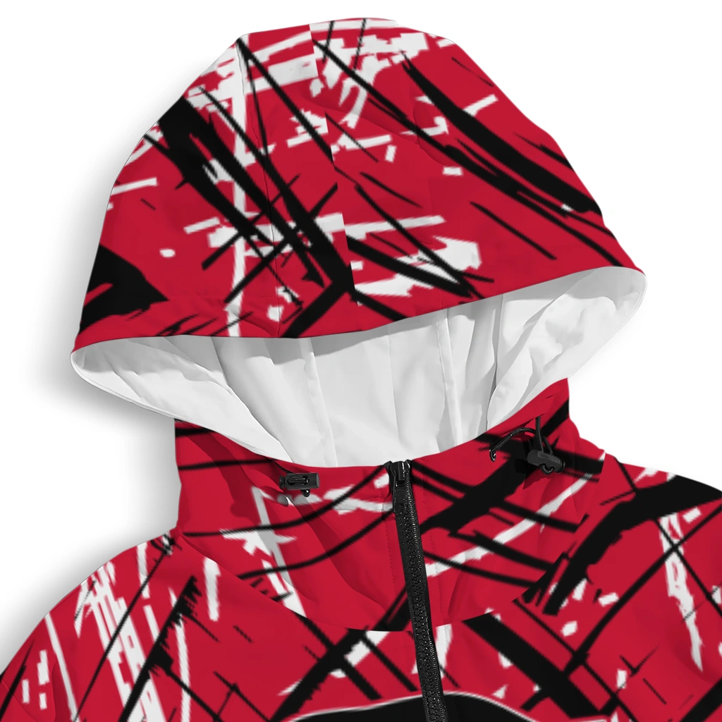 personalized chicago blackhawks brushstroke pattern red windbreaker jacket premium grade personalized chicago blackhawks brushstroke pattern red windbreaker jacket premium grade