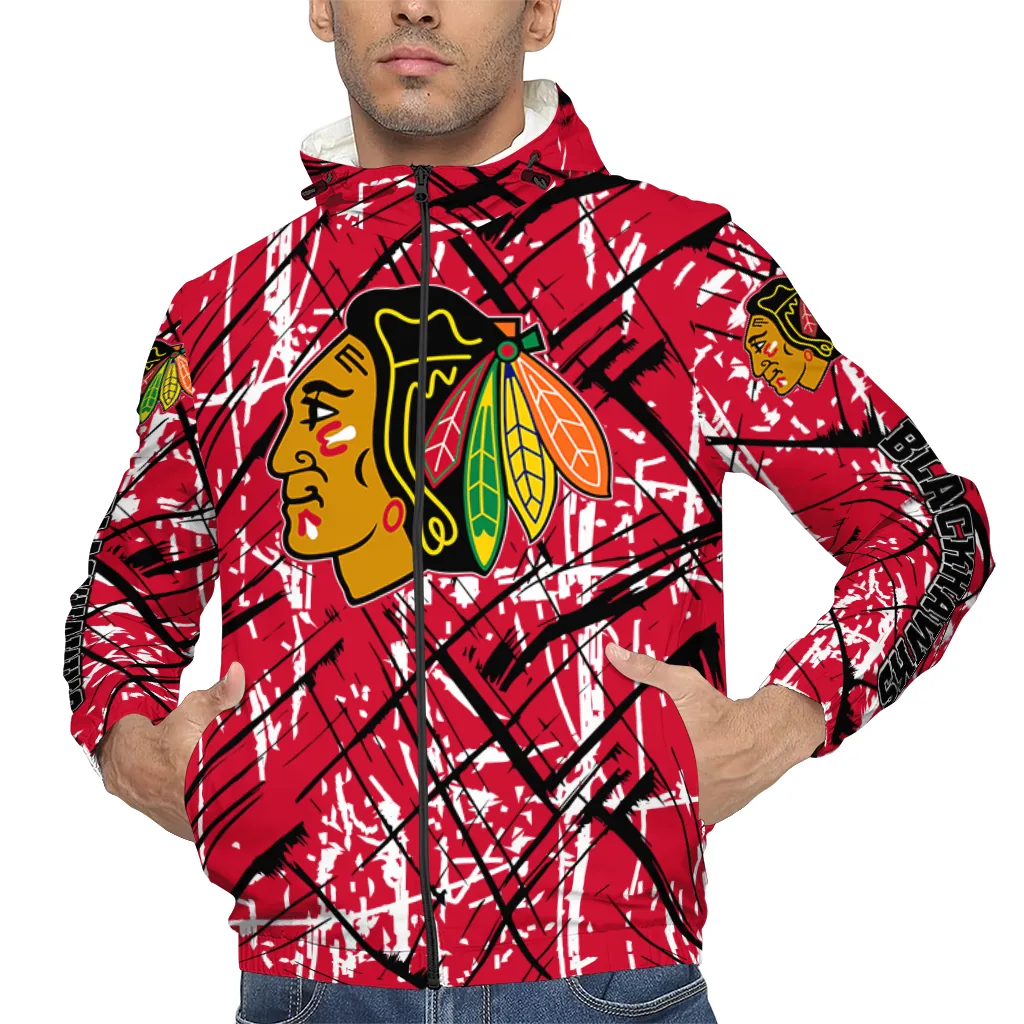 personalized chicago blackhawks brushstroke pattern red windbreaker jacket top rated personalized chicago blackhawks brushstroke pattern red windbreaker jacket top rated