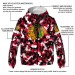 personalized chicago blackhawks camouflage mashup red windbreaker jacket best selling