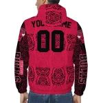 personalized chicago bulls cat eyes red windbreaker jacket best selling
