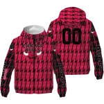personalized chicago bulls lightning strike grid red windbreaker jacket best selling