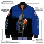 personalized chicago cubs groot football blue black bomber jacket best selling