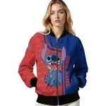 personalized chicago cubs stitch laughing blue bomber jacket best selling