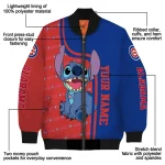 personalized chicago cubs stitch laughing blue bomber jacket best selling